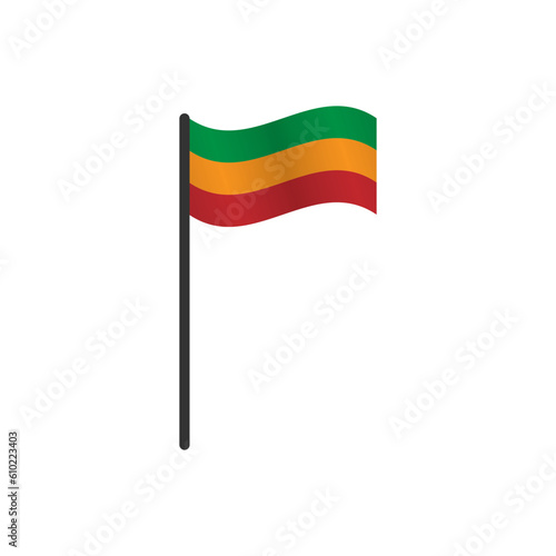 Free Download Reggae Flag Element Vector - GFXLoad