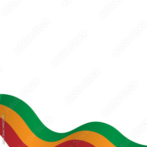 Reggae Flag Element Vector