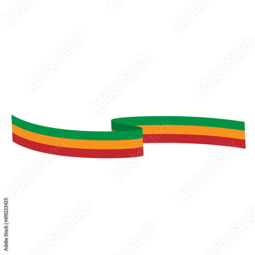 Reggae Flag Element Vector