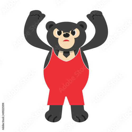 wrestling bear