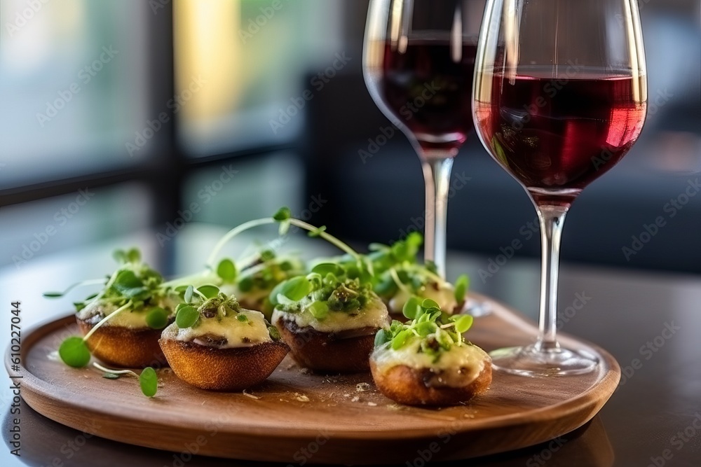 roasted lamb chops with potatoes with wine glasses roasted lamb chops with potatoes with wine glasses