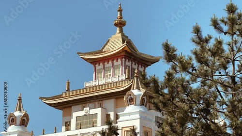 The territory of the Buddhist temple 