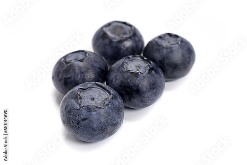 Ripe berry blueberry isolated on white