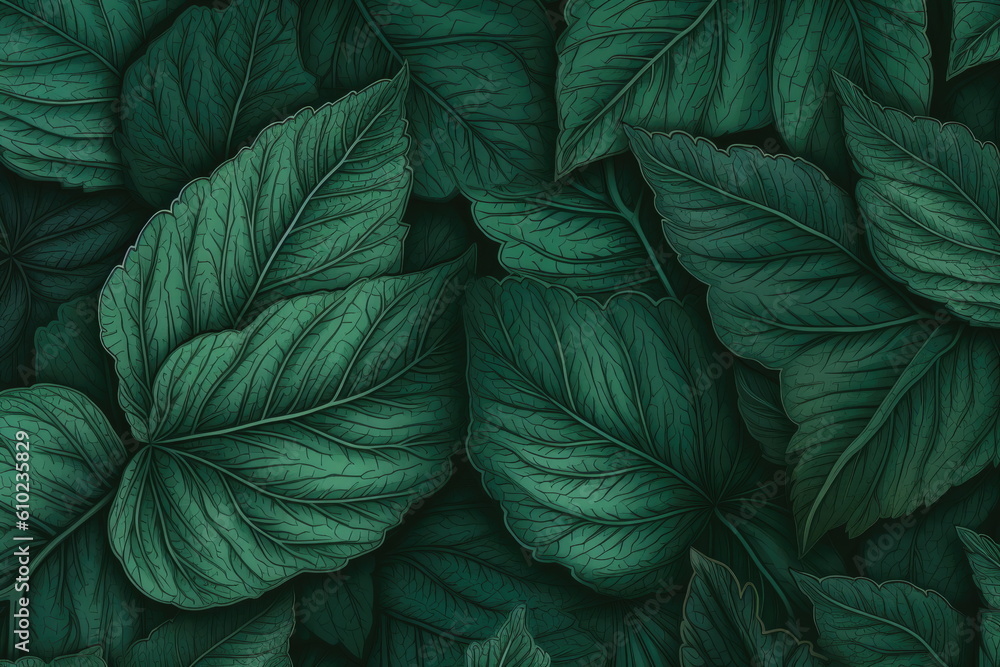 textile repeat pattern of green leaf textile repeat pattern of green leaf