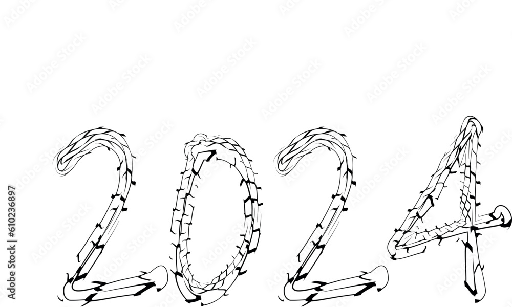Happy New Year 2024 Black And White Urban Vector Texture Template. Dark Messy Dust Overlay Distress Background. Easy To Create Abstract Dotted, Scratchedg Happy New Year 2024 Black And White Urban Vector Texture Template. Dark Messy Dust Overlay Distress Background. Easy To Create Abstract Dotted, Scratchedg