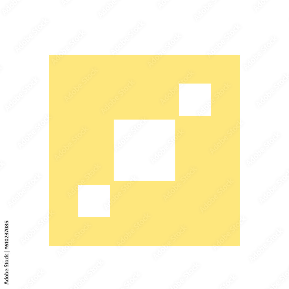 Fototapeta premium Yellow Geometric Square