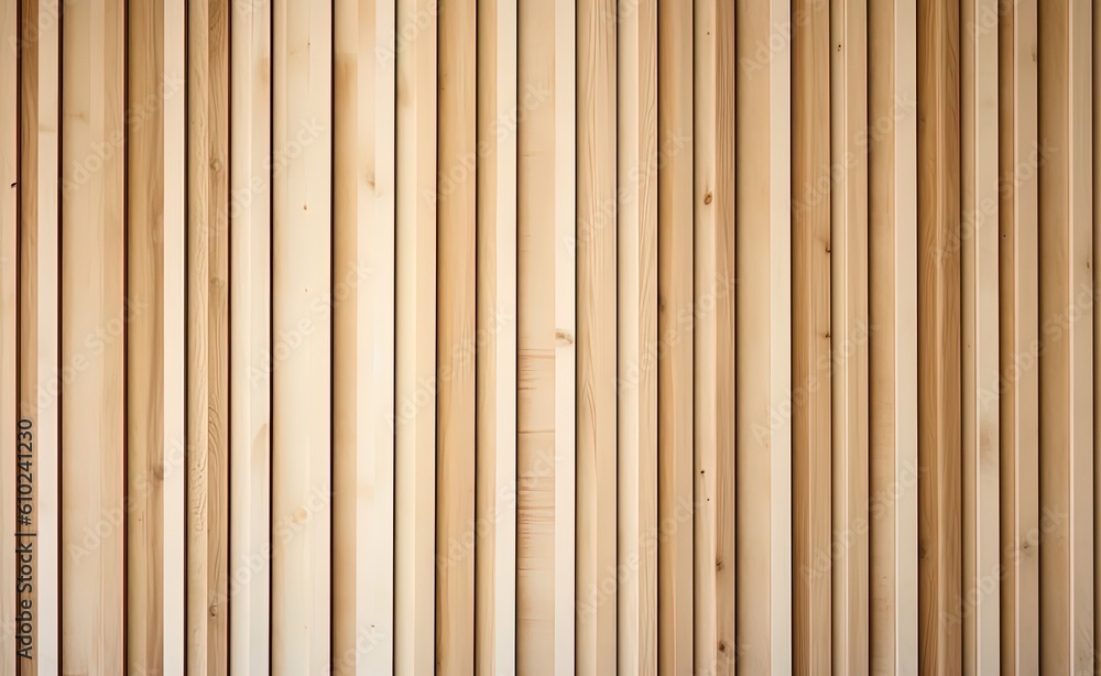 Obraz premium Vertical Wood Panel. 3D Render 