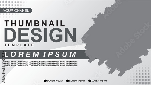 Fully editable video thumbnail design to open video tutorials. Thumbnails are suitable for business and webinars. with white  colors