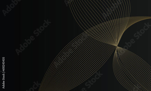 Abstract gold pattern, luxe style, vector