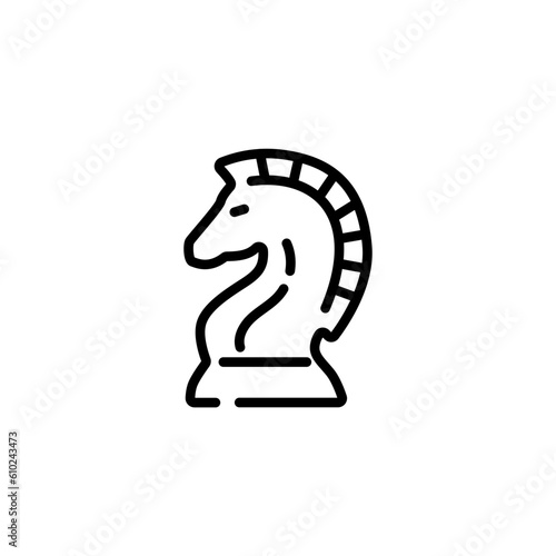 Knight chess piece icon