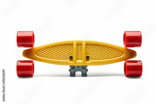 toy skateboard isolated on white background. Generative AI
