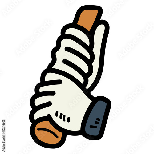 baseball batter filled outline icon style