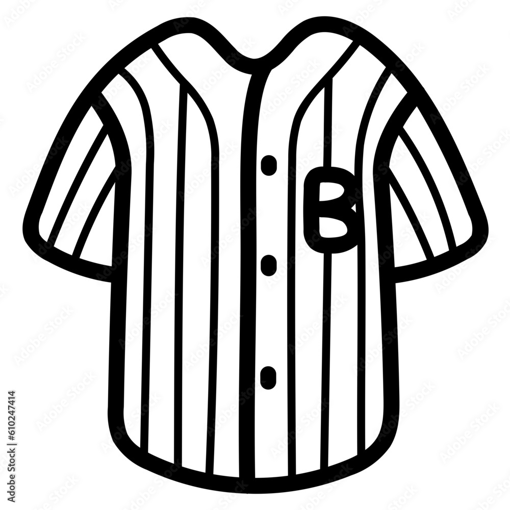 baseball shirt line icon style baseball shirt line icon style