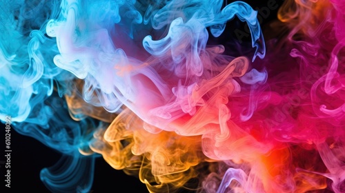 Whimsical Colorful Smoke Background