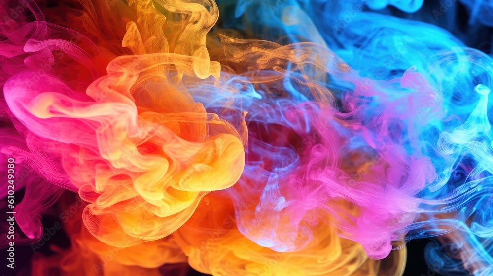 Vibrant Smoke Colorful Background Vibrant Smoke Colorful Background