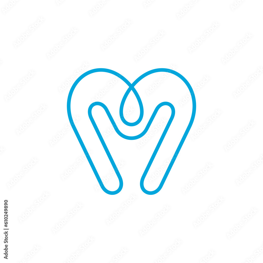 Dental health logo with the concept of teeth and happy people Dental health logo with the concept of teeth and happy people