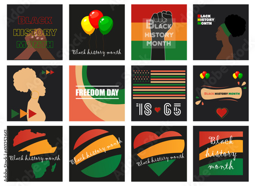 set of black history month