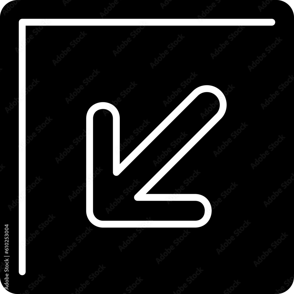 Down Left Icon Down Left Icon