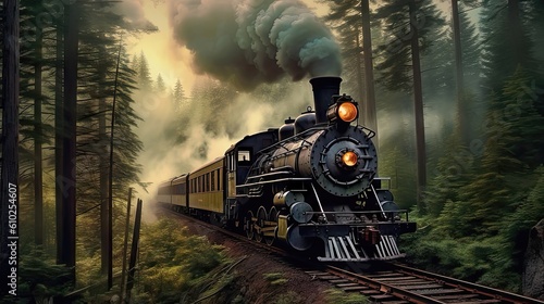 Whispering Through the Wilderness: A Steam Locomotive's Enchanting Journey 2. Generative AI