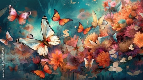 Butterfly Among the Leaves © Balerinastock