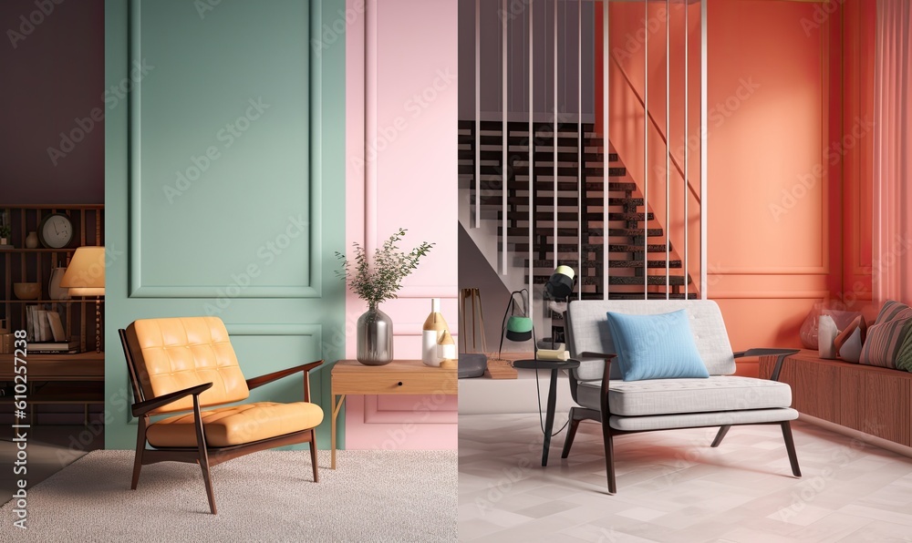 Brighten up your space with a colorful modern home makeover Creating using generative AI tools Brighten up your space with a colorful modern home makeover Creating using generative AI tools