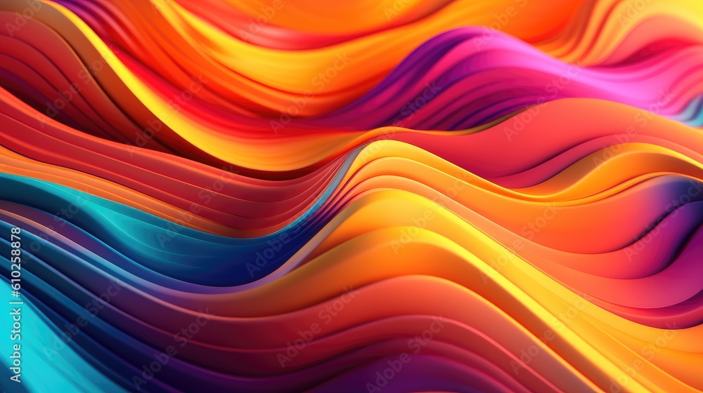 Bright Colorful Wave Texture Background Bright Colorful Wave Texture Background