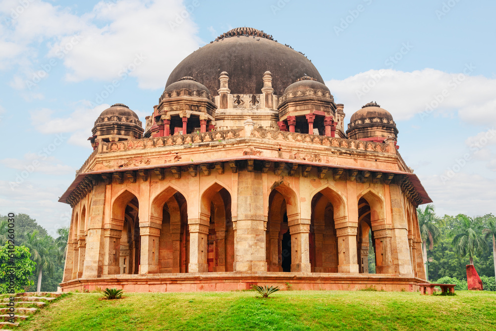 Muhammad Shah's Tomb at Lodi Gardens in Delhi, India