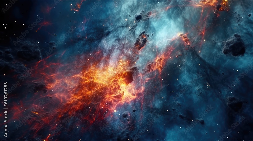 Fototapeta premium Starry Sky Deep Space Background