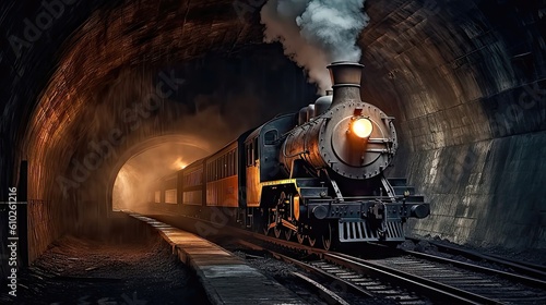 Echoes of the Past: A Vintage Steam Locomotive Embarks on a Majestic Journey 1. Generative AI