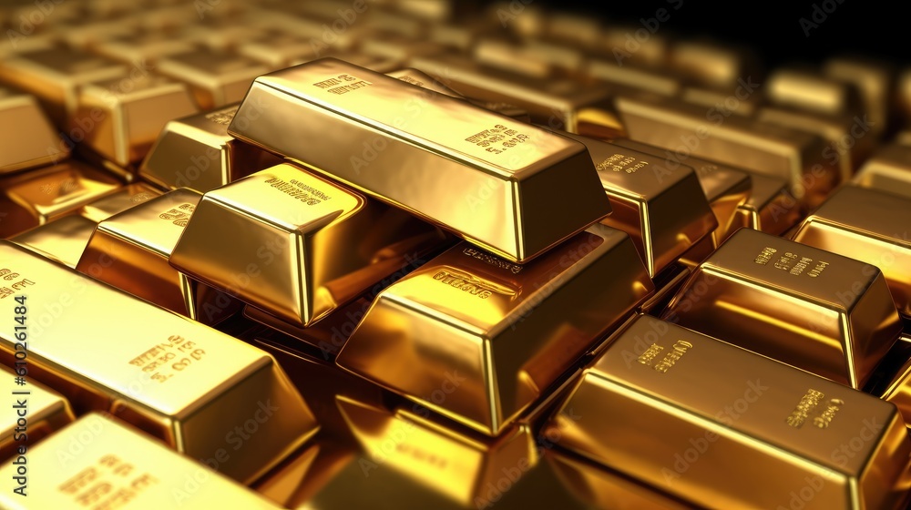 gold bars on the table gold bars on the table