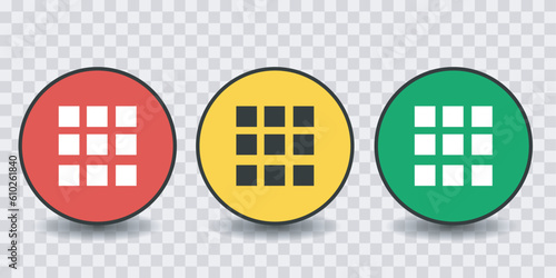 home button sign symbol collection vector design