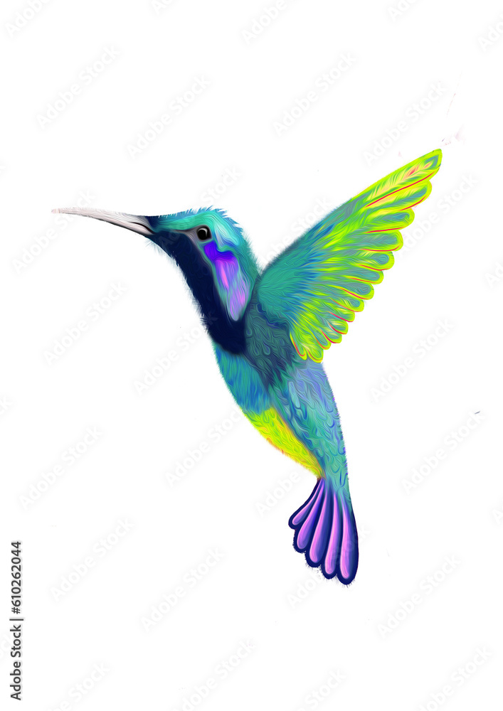hummingbird on white background hummingbird on white background