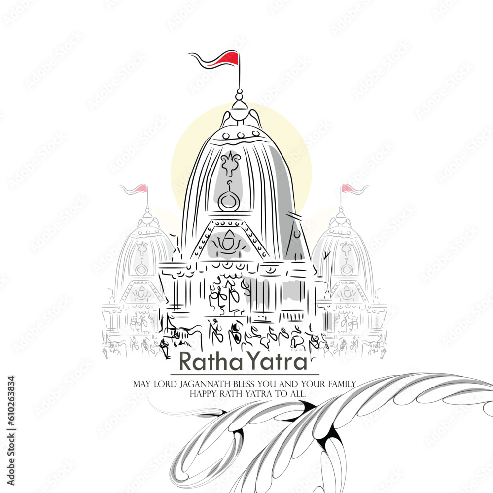 Creative Abstract illustration of Ratha Yatra celebration of Lord Jagannath. Creative Abstract illustration of Ratha Yatra celebration of Lord Jagannath.