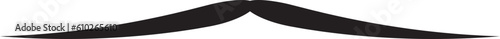 Moustache vector icon. Black retro style mustache. Shave barber vintage man face