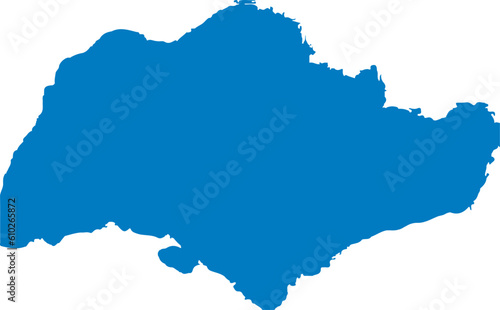 vector country map of Singapore