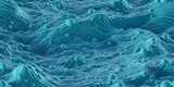 3D Cartoon Animated The Atlantic in an Atom AI Generate Seamless Background