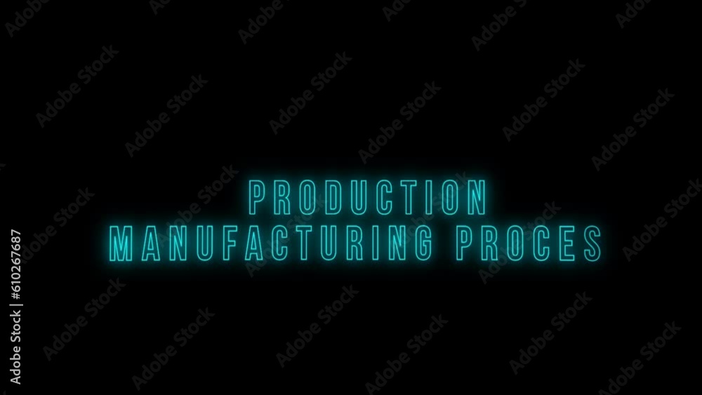 Production manufacturing process inscription. Production manufacturing ...