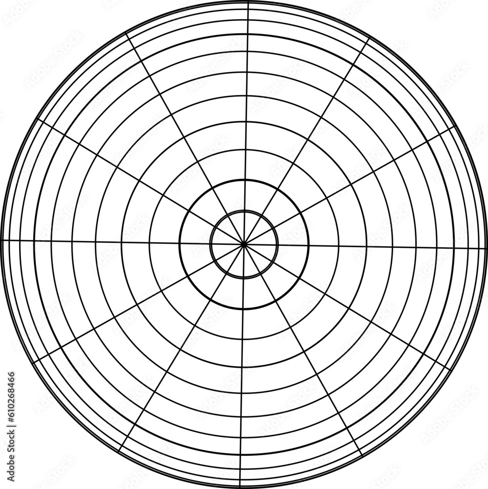 Obraz premium Geometric shape of sphere 3d design in technology style. Abstract circle vector illustration.