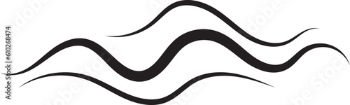Sea icon wave illustration vector design. Ocean logo graphic element. Aqua symbol.