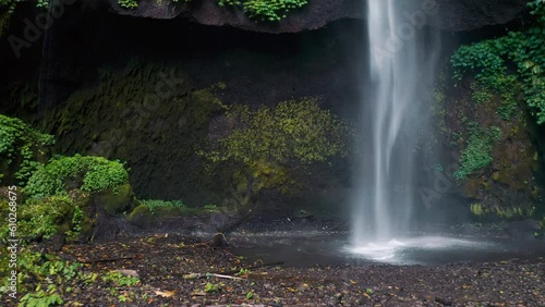 Pucak Manik Waterfall one of the most beautiful waterfall Bali located north of Lake Buyan 4K photo