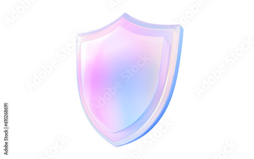 Fotografia Colorful blue pink clean shield guard protection, cyber security firewall techno