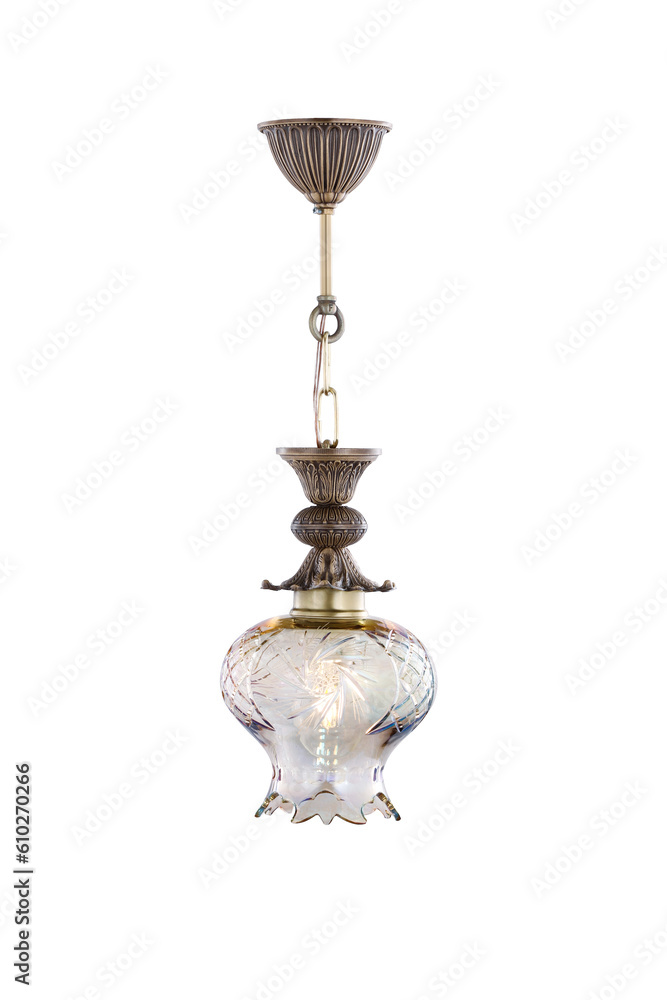 Classic chandelier isolated on white background Classic chandelier isolated on white background