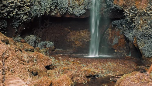 Pucak Manik Waterfall one of the most beautiful waterfall Bali located north of Lake Buyan 4K photo