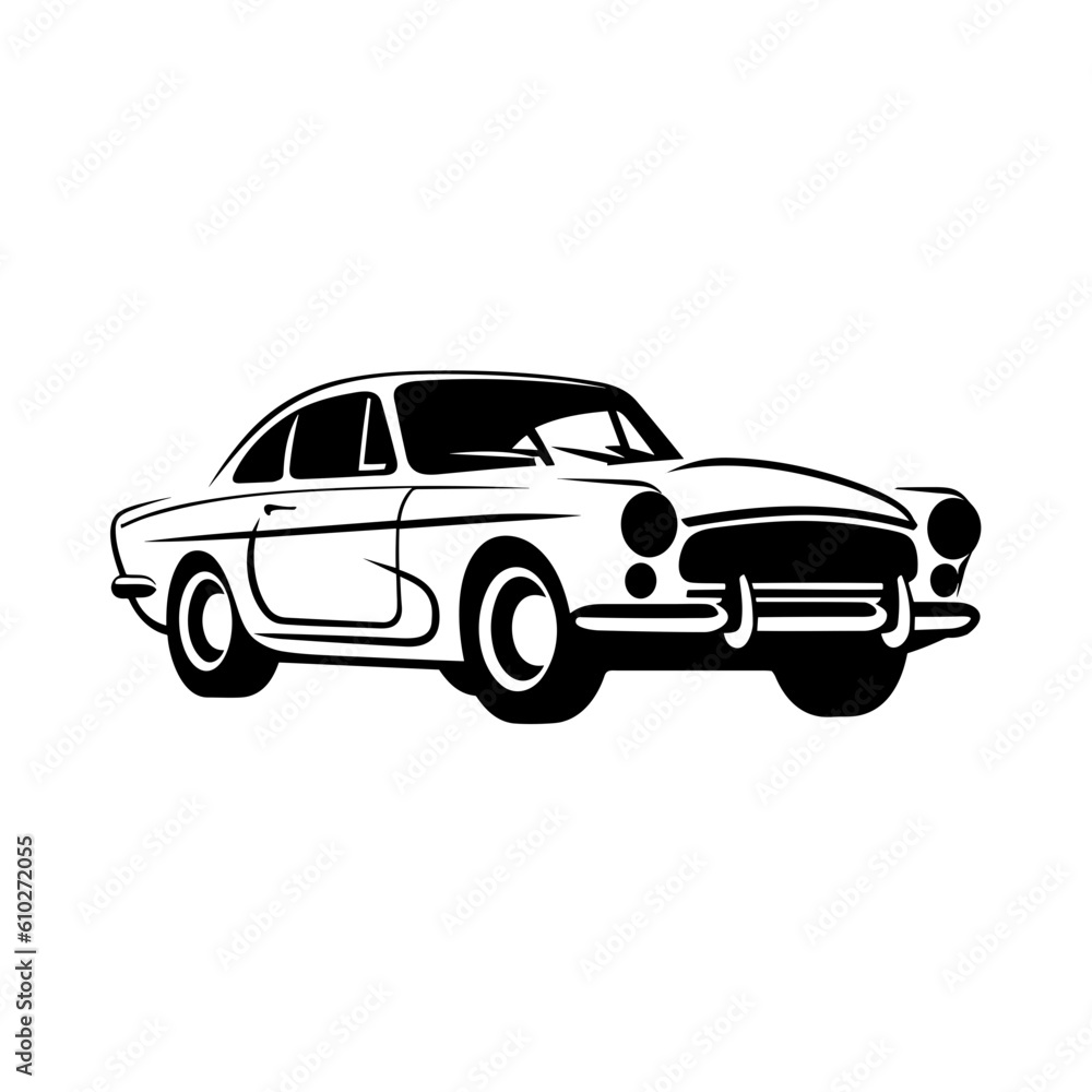 Classic Muscle Car Illustration