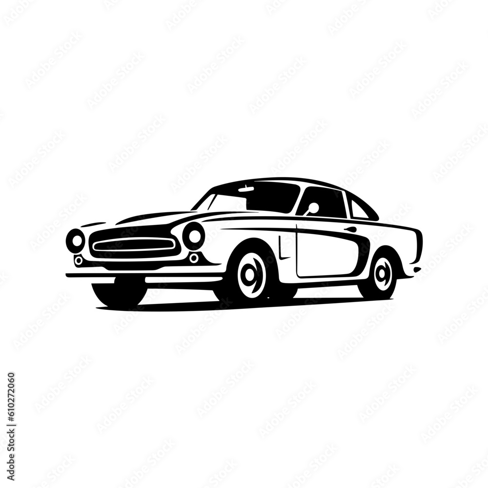 Classic Muscle Car Illustration Classic Muscle Car Illustration