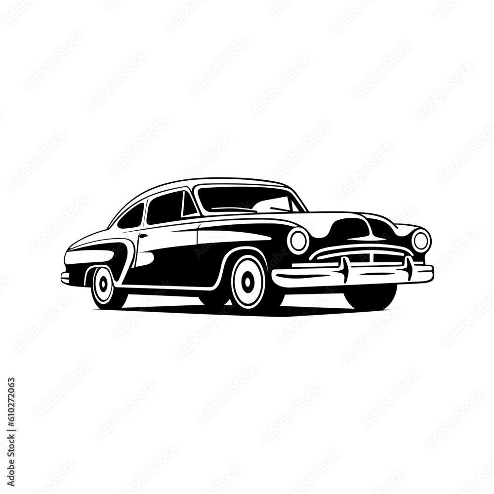 Classic Muscle Car Illustration