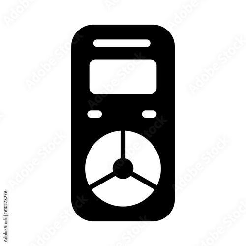 Dosimeter Glyph Icon Design