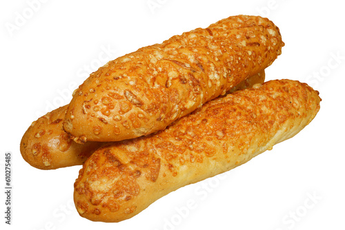 Wall Mural Cheese bread without background. Cheese rolls.