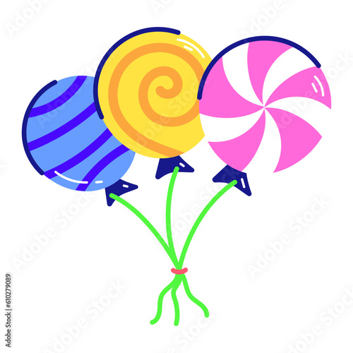 Colourful Lollipops 