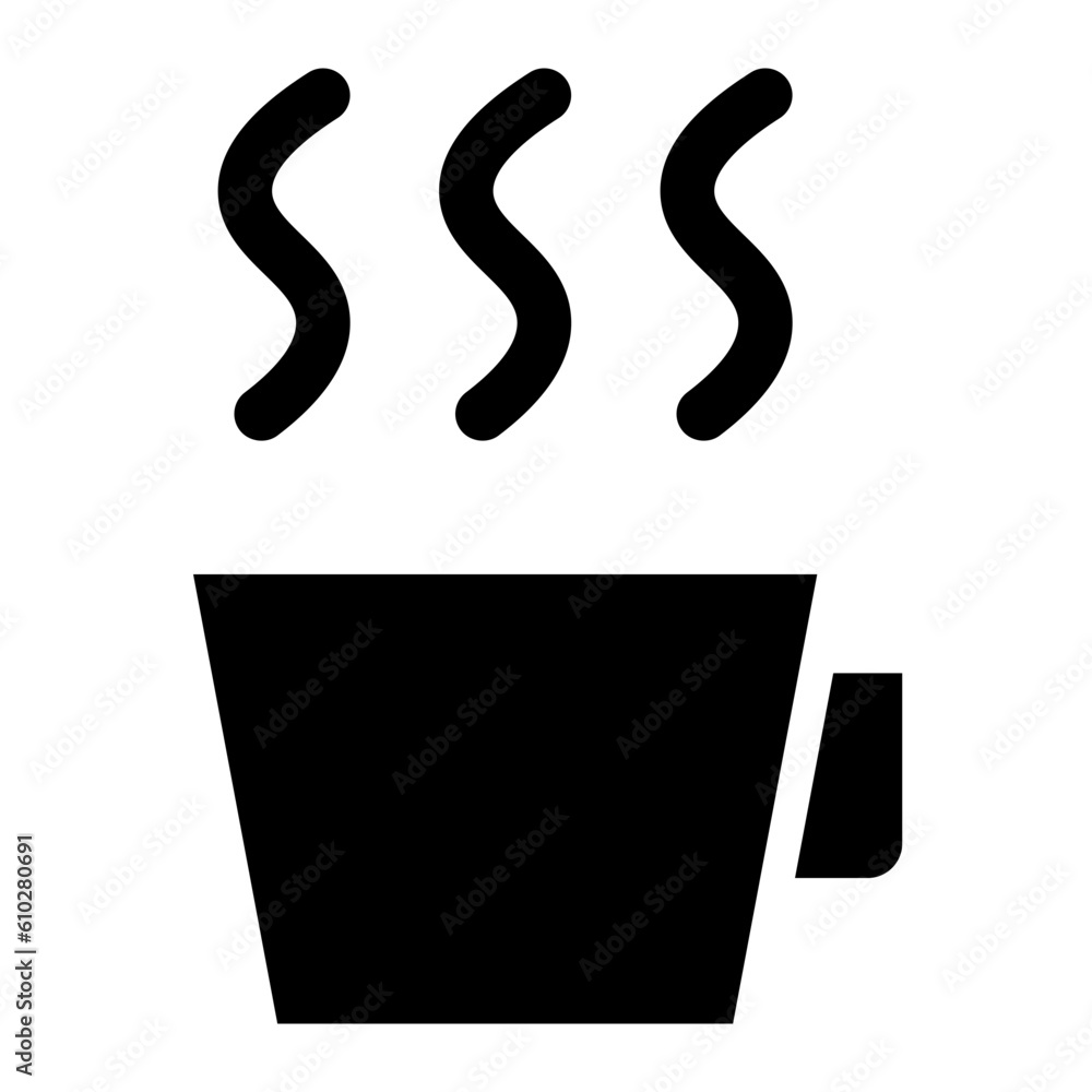 coffee cup glyph coffee cup glyph